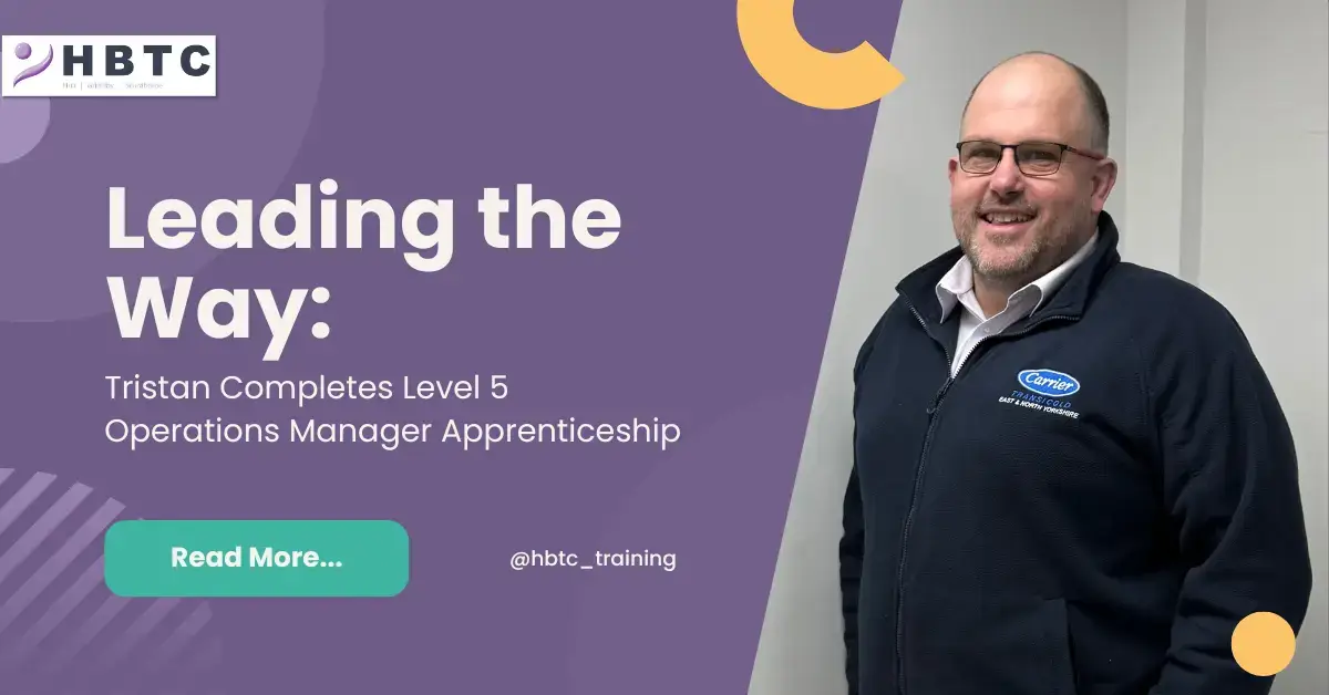 Leading the Way: Tristan Completes Level 5 Operations Manager Apprenticeship