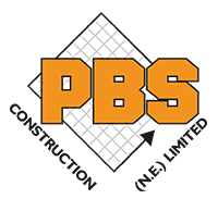Logo for PBS Construction (North East Ltd), who is looking for a Business Support Administrator Apprentice.