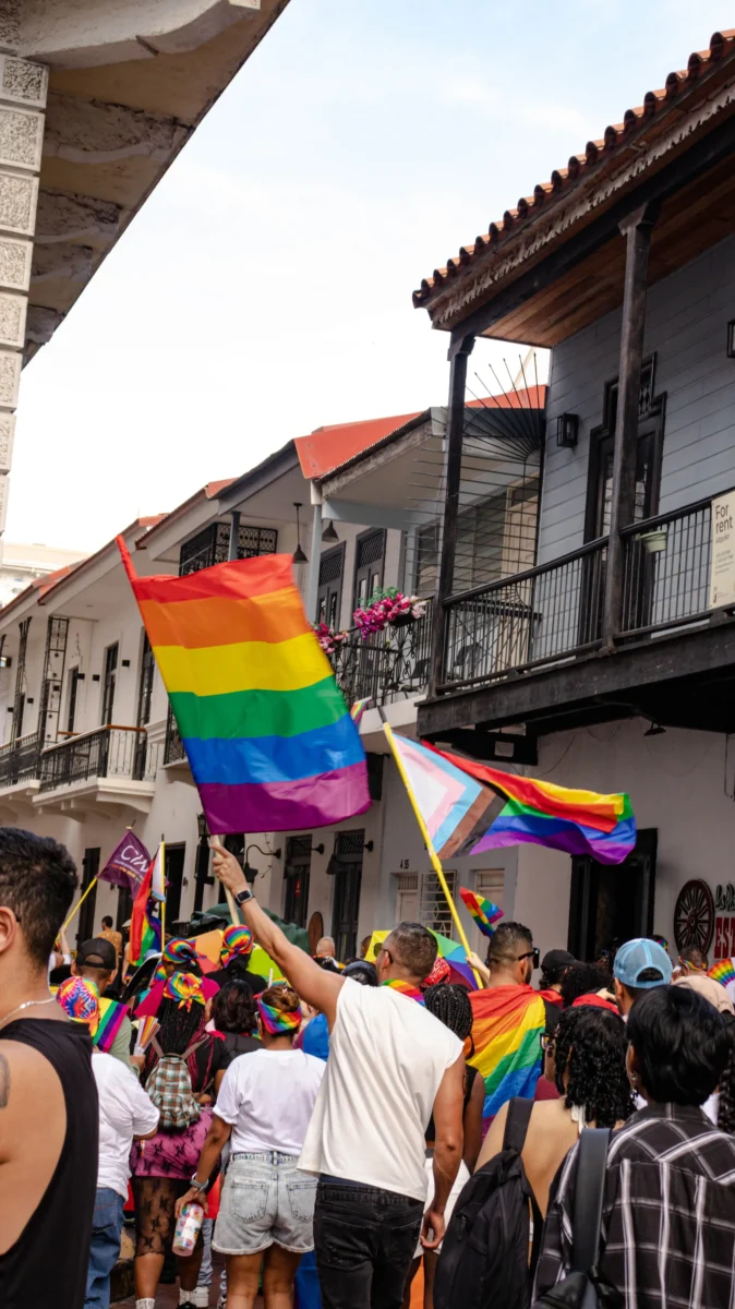 Photo of Pride event.