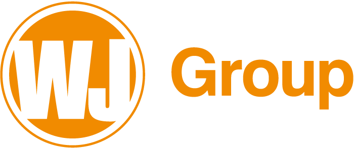 Logo for WJ Group who are hiring a Production Administrator Apprentice.