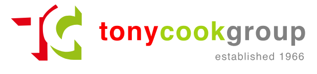 Logo for Tony Cook Ltd who is hiring an Apprentice Contract Office Administrator.
